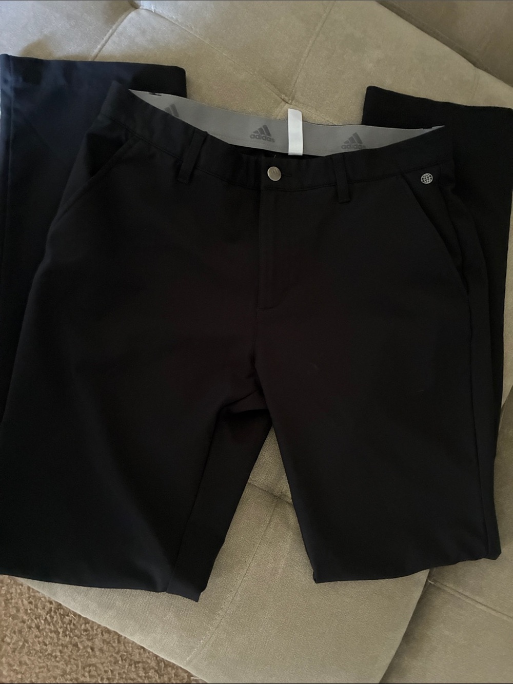 adidas Black Stretch Golf Pants